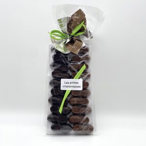 Mini charentaises en chocolat noir et lait