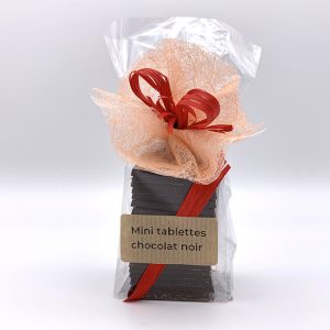 Mini tablettes de chocolat noir 70%