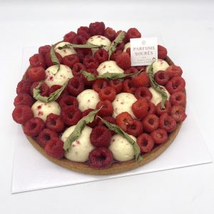 La tarte framboise verveine